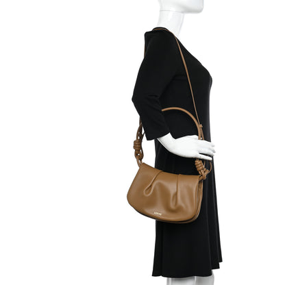 Loewe Shiny Nappa Calfskin Paseo Satchel Oak 2 of 9