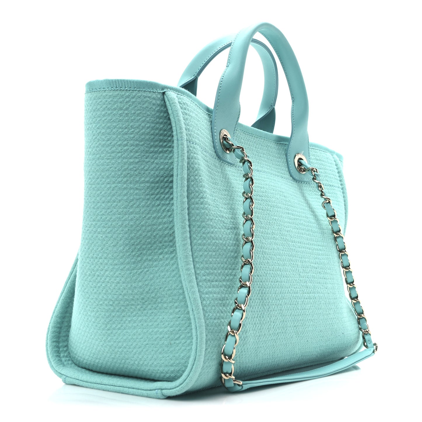Mixed Fibers Small Deauville Tote Turquoise