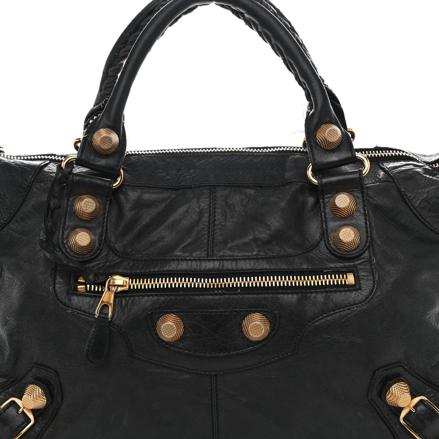 Agneau Giant 21 Gold Hardware Work Black