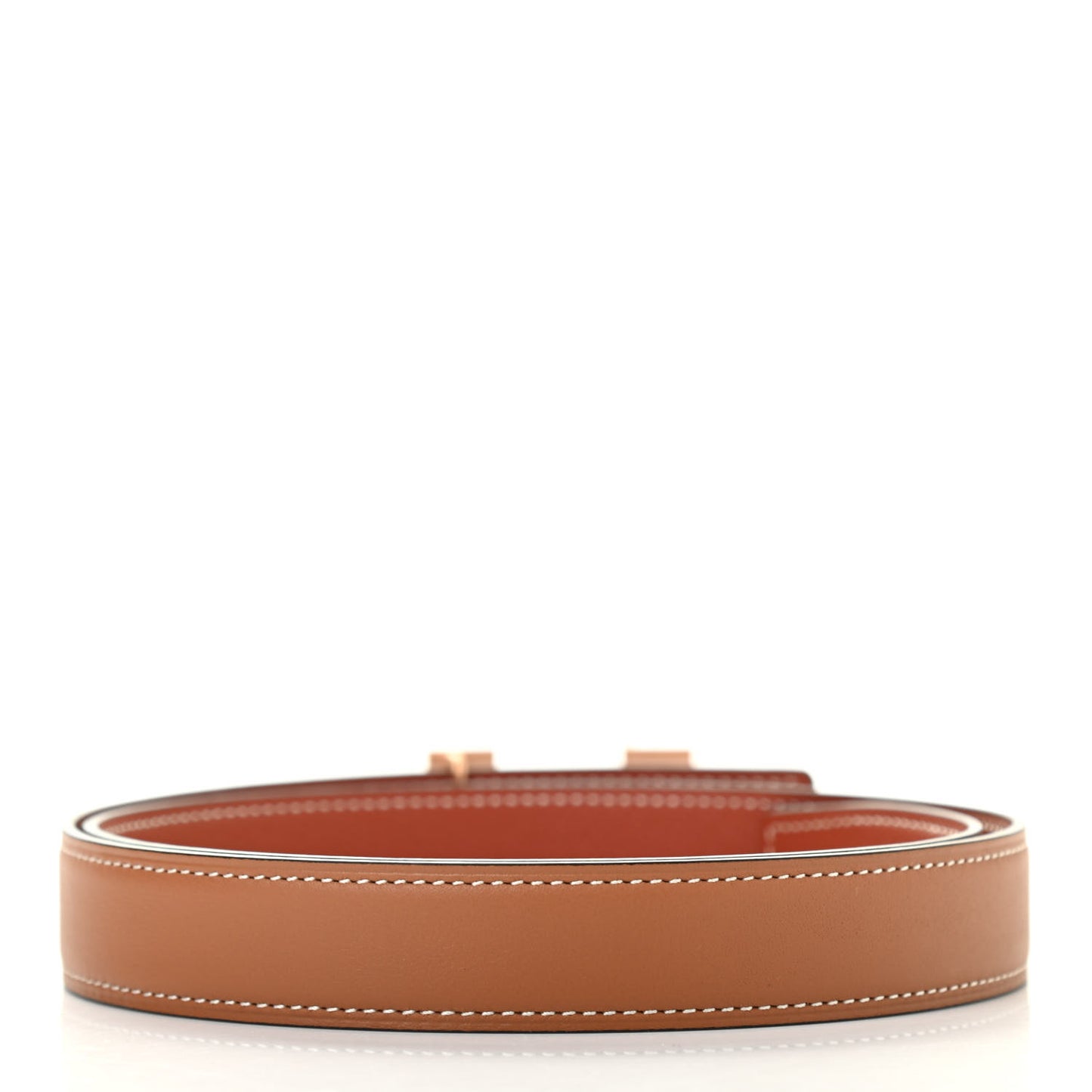 Swift Epsom 24mm Constance H Belt 75 Gold Brique