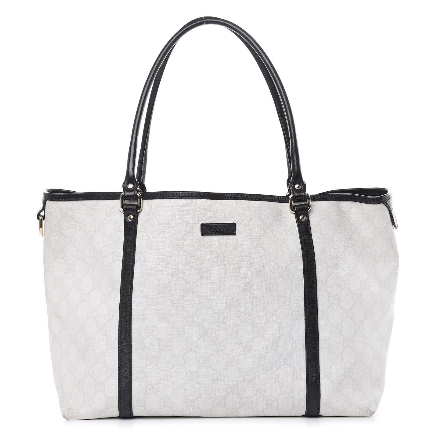 GG Plus Monogram Medium Joy Tote White