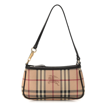 Burberry Haymarket Check Pochette Chocolate 2 of 9