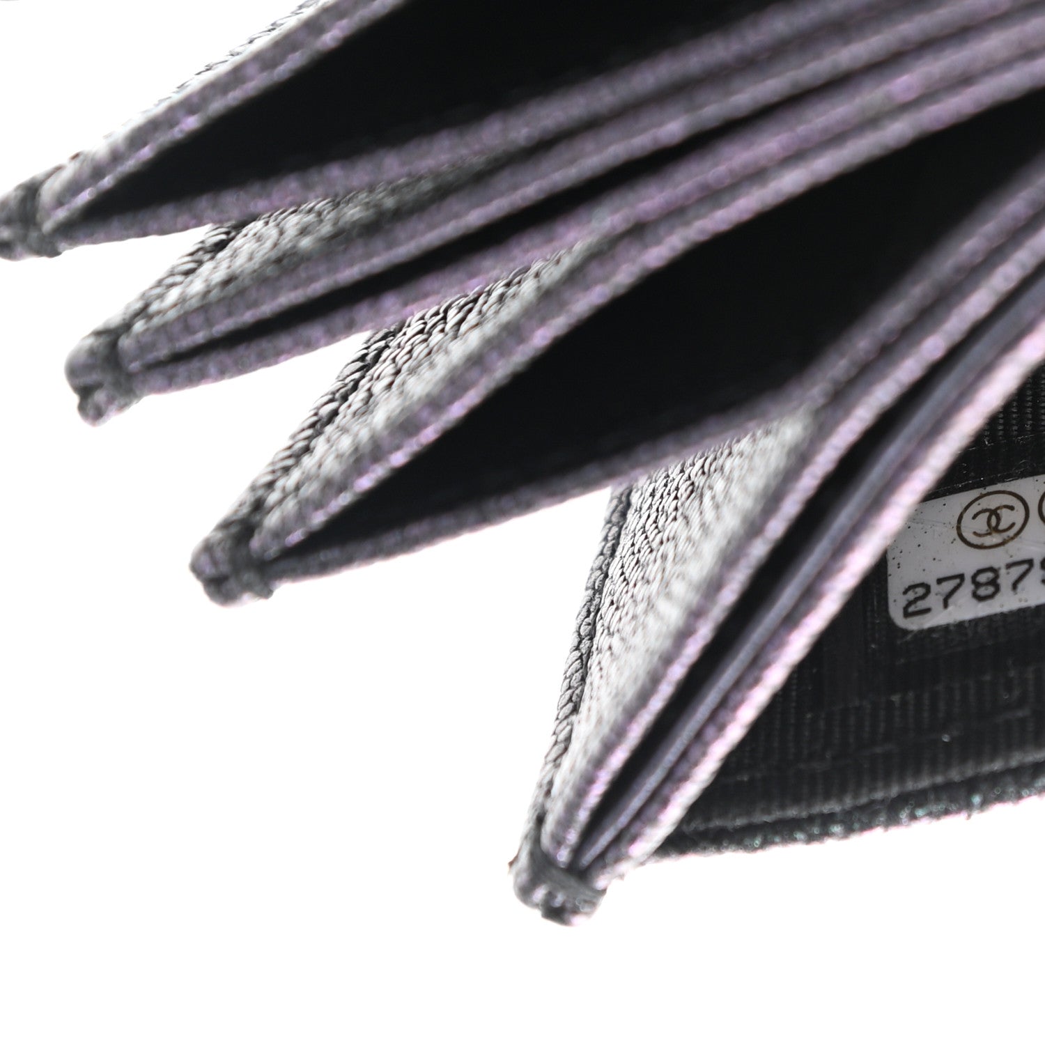 Chanel Iridescent Caviar Quilted Gusseted Card Holder Black 7 of 7