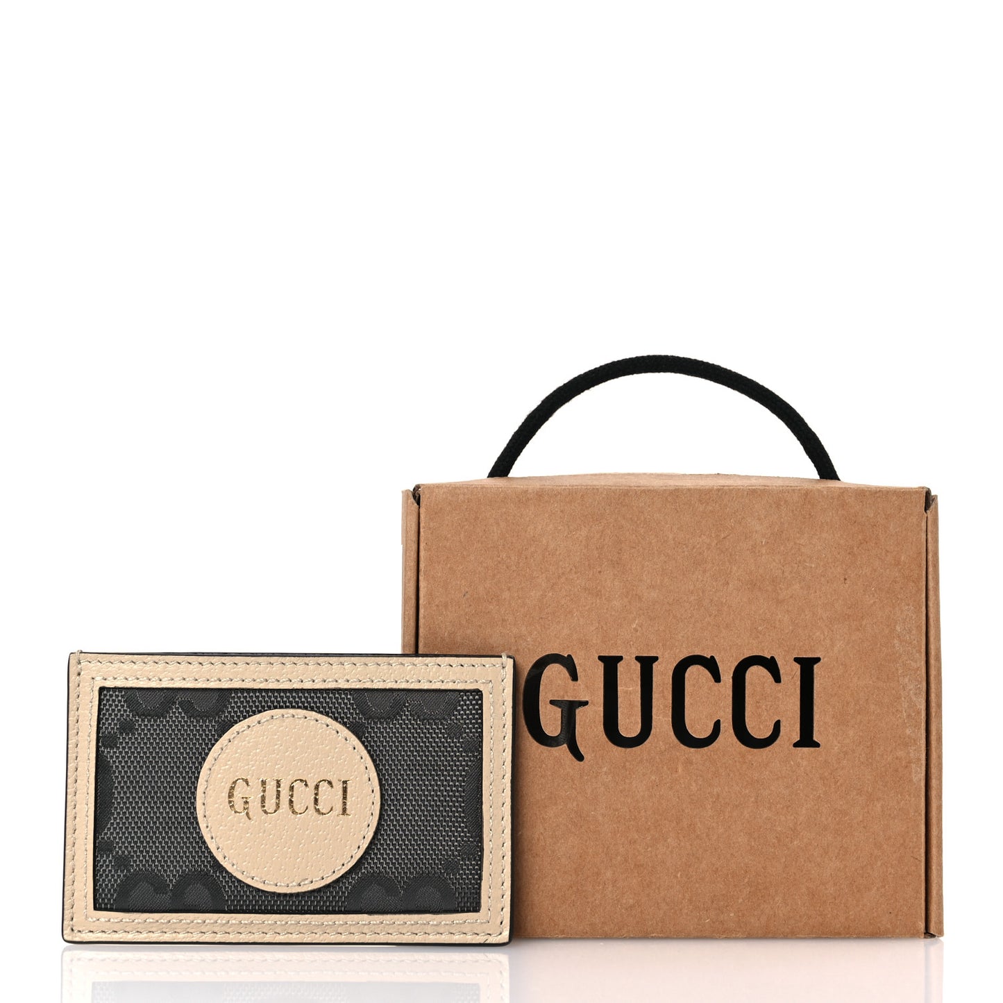 Econyl Nylon Monogram Off The Grid Card Case Graphite Grey New Plaster