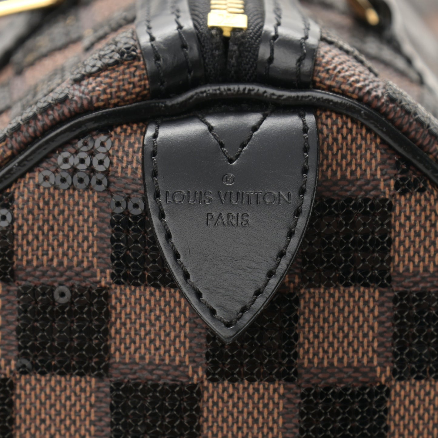 Damier Paillettes Speedy 30 Black
