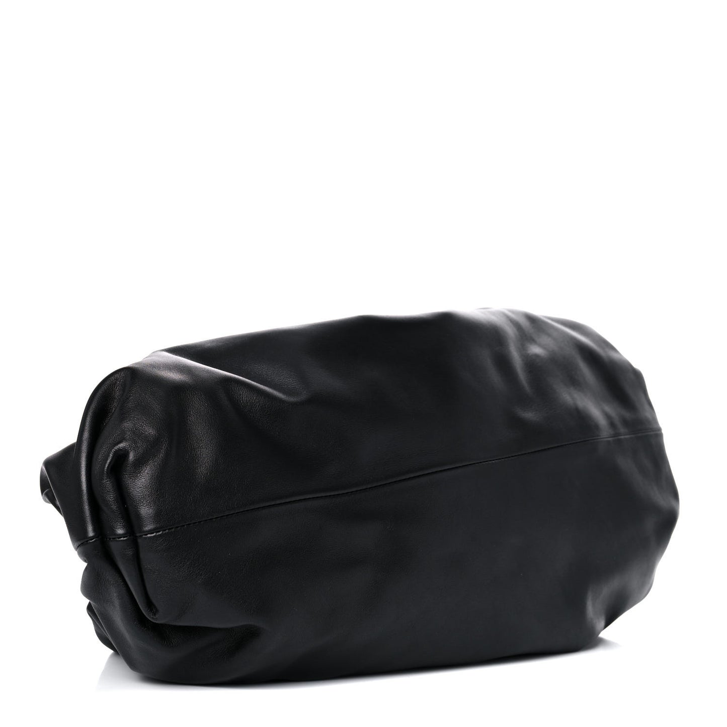 Smooth Butter Calf The Pouch Oversized Clutch Black