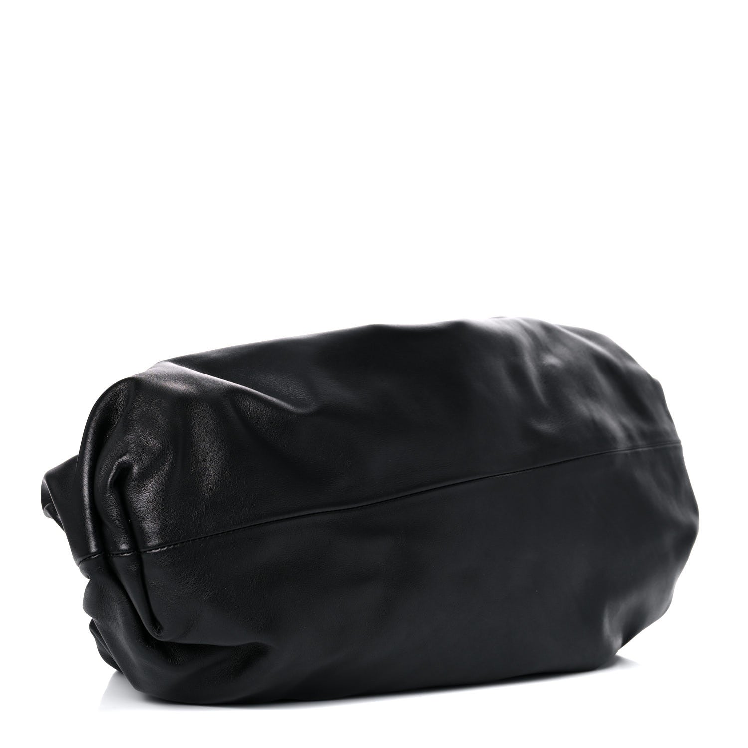 Bottega Veneta Smooth Butter Calf The Pouch Oversized Clutch Black 4 of 9