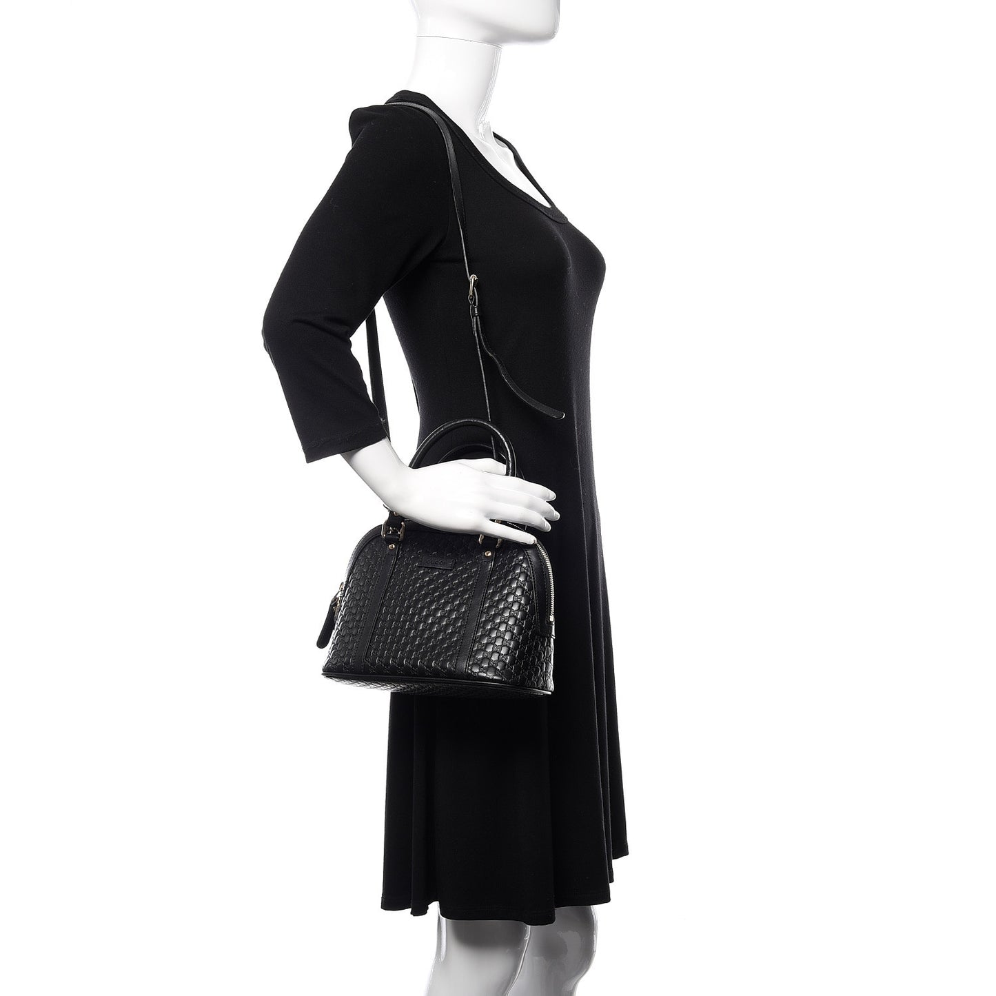 Microguccissima Mini Dome Bag Black