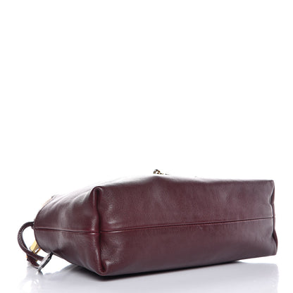 Burberry Calfskin House Check Little Crush Deep Claret 4 of 9