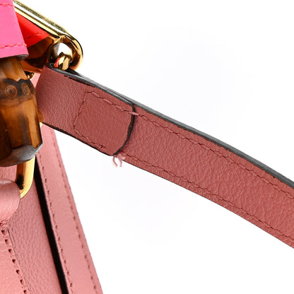 Gucci Wonka Grain Calfskin Mini Diana Tote Bag Wild Rose Fuxia Fluo 13 of 15
