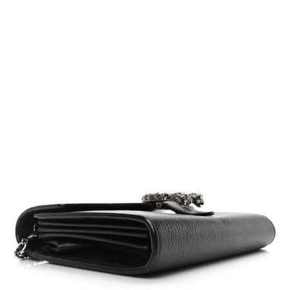 Gucci Calfskin Mini Dionysus Chain Wallet Black 4 of 9