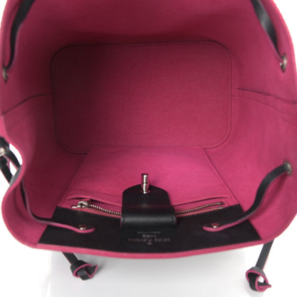 Louis Vuitton Calfskin Lockme Bucket Black 5 of 11
