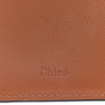 Chloe Calfskin Alphabet Compact Wallet Caramel 7 of 9