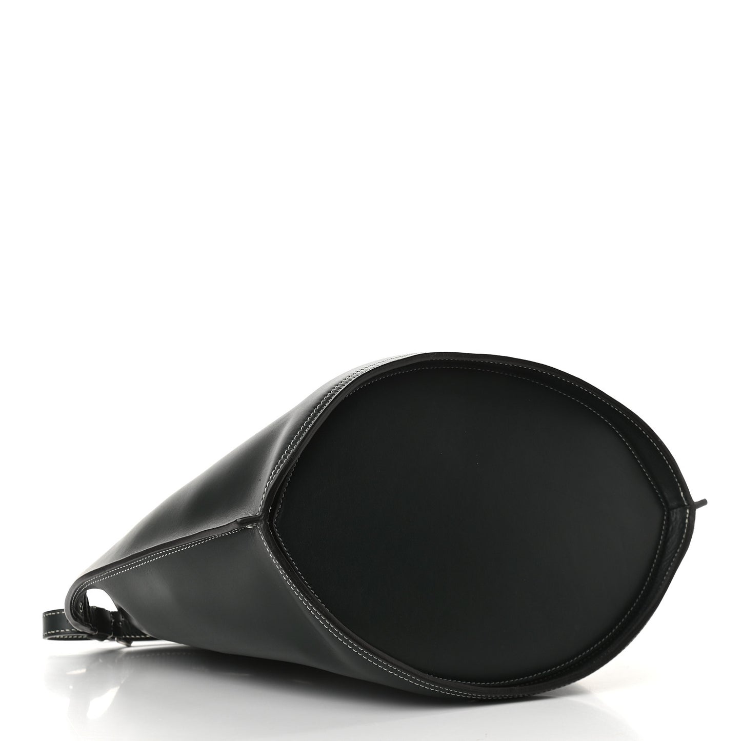 Shiny Calfskin Small Studs Bucket Bag Amazone
