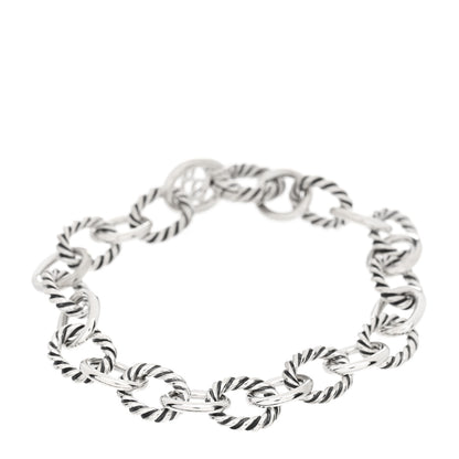 David Yurman Sterling Silver 10mm Medium Oval Link Bracelet 1 of 3