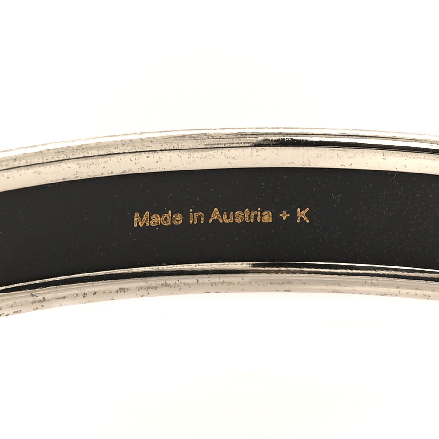 Enamel Printed Narrow Caleche Bracelet 70 Rose Dragee