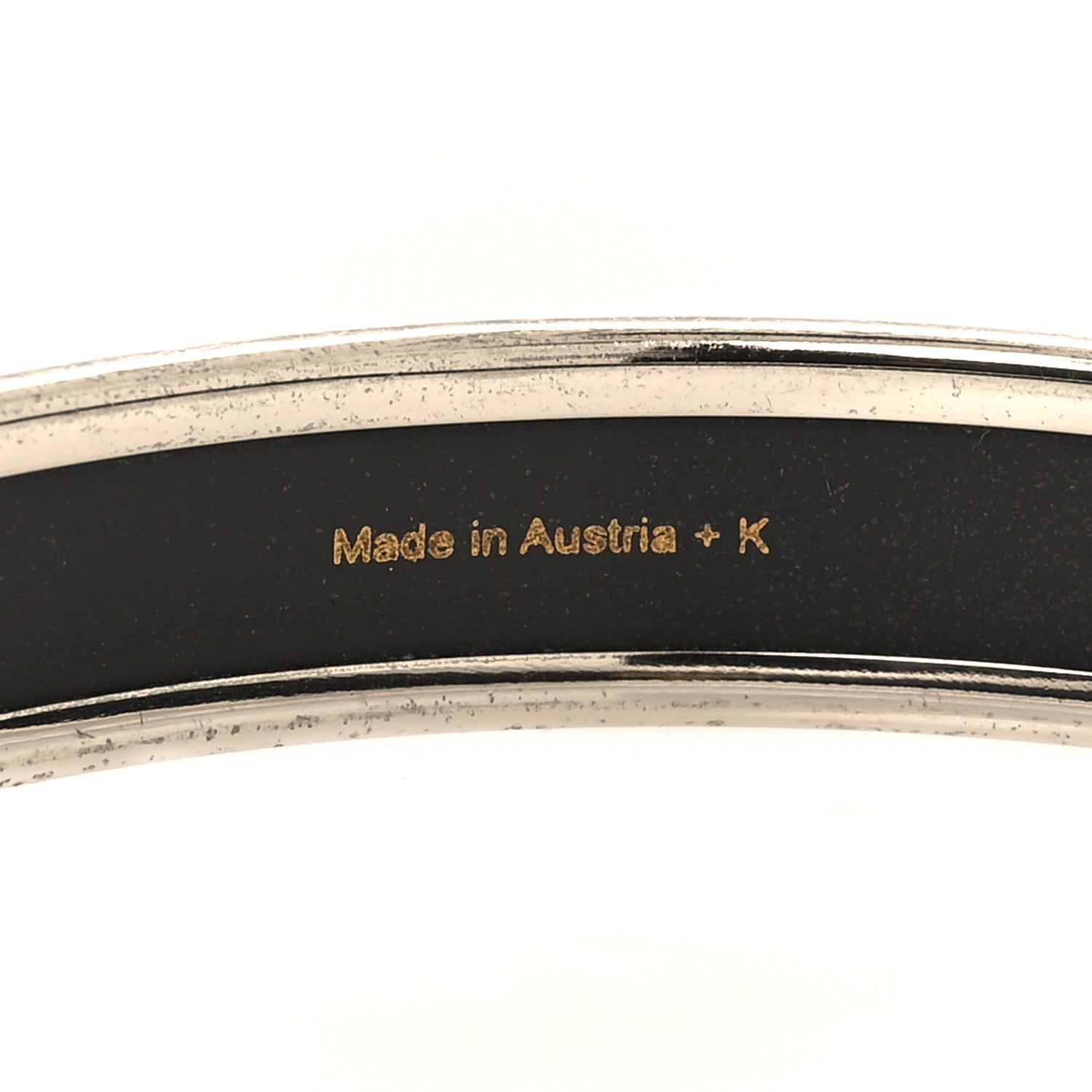 Hermes Enamel Printed Narrow Caleche Bracelet 70 Rose Dragee 5 of 5