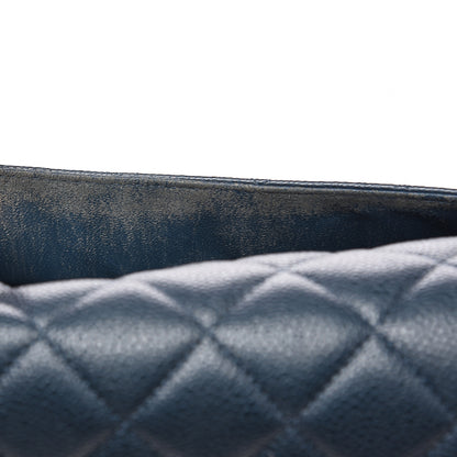 Chanel Caviar Quilted Jumbo Double Flap Dark Blue 16 of 16