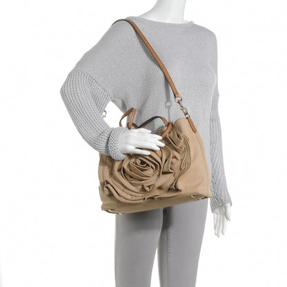 Valentino Garavani Canvas Petale Tote Beige 2 of 7