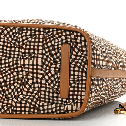 MCM Visetos Large Liz Reversible Shopper Tote Cognac 16 of 18