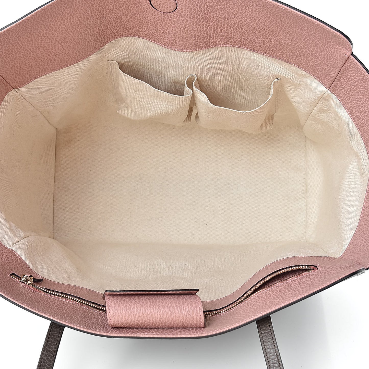 Dollar Calfskin Medium Swing Tote Grey Field Soft Pink