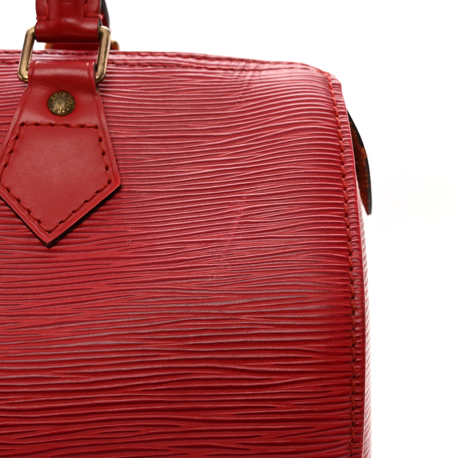 Louis Vuitton Epi Speedy 25 Castillan Red 12 of 13