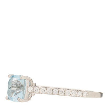 Tiffany Platinum Diamond Aquamarine 1.00ct Legacy Ring 52 6 3 of 6
