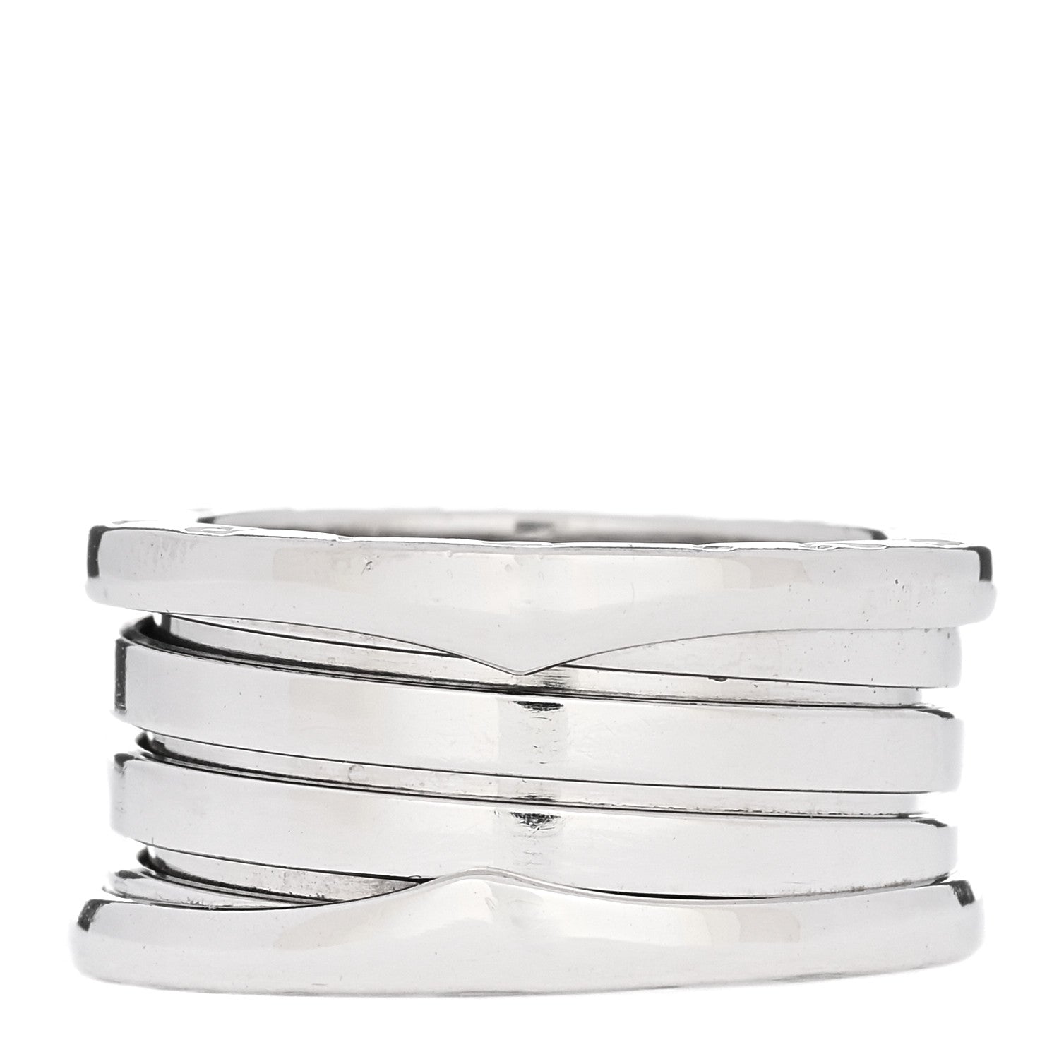 Bulgari 18K White Gold B.Zero1 Three-Band Ring 52 6 3 of 5