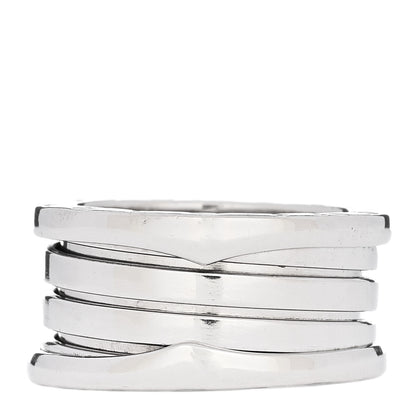 Bulgari 18K White Gold B.Zero1 Three-Band Ring 52 6 3 of 5