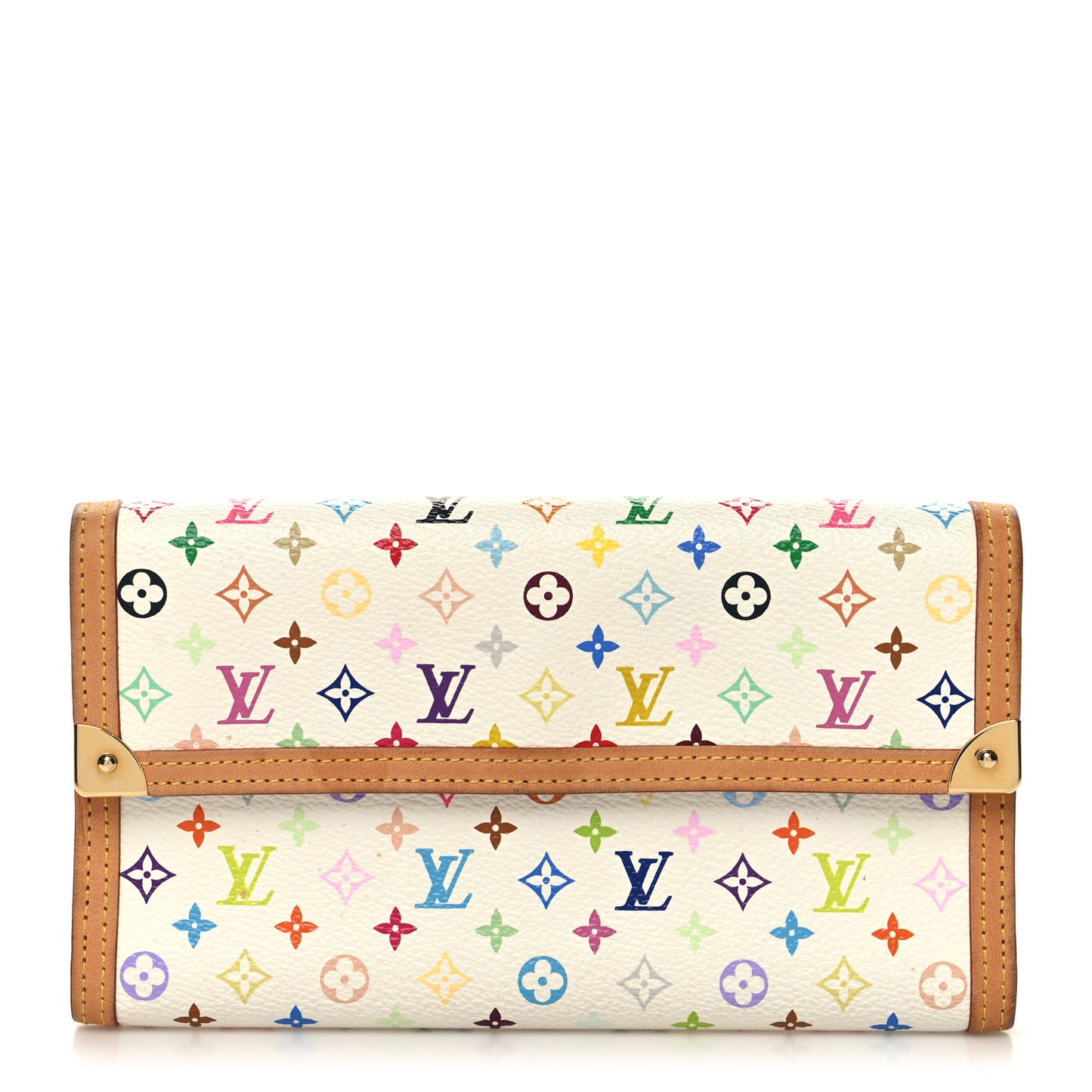 Monogram Multicolor Porte Tresor International Wallet White