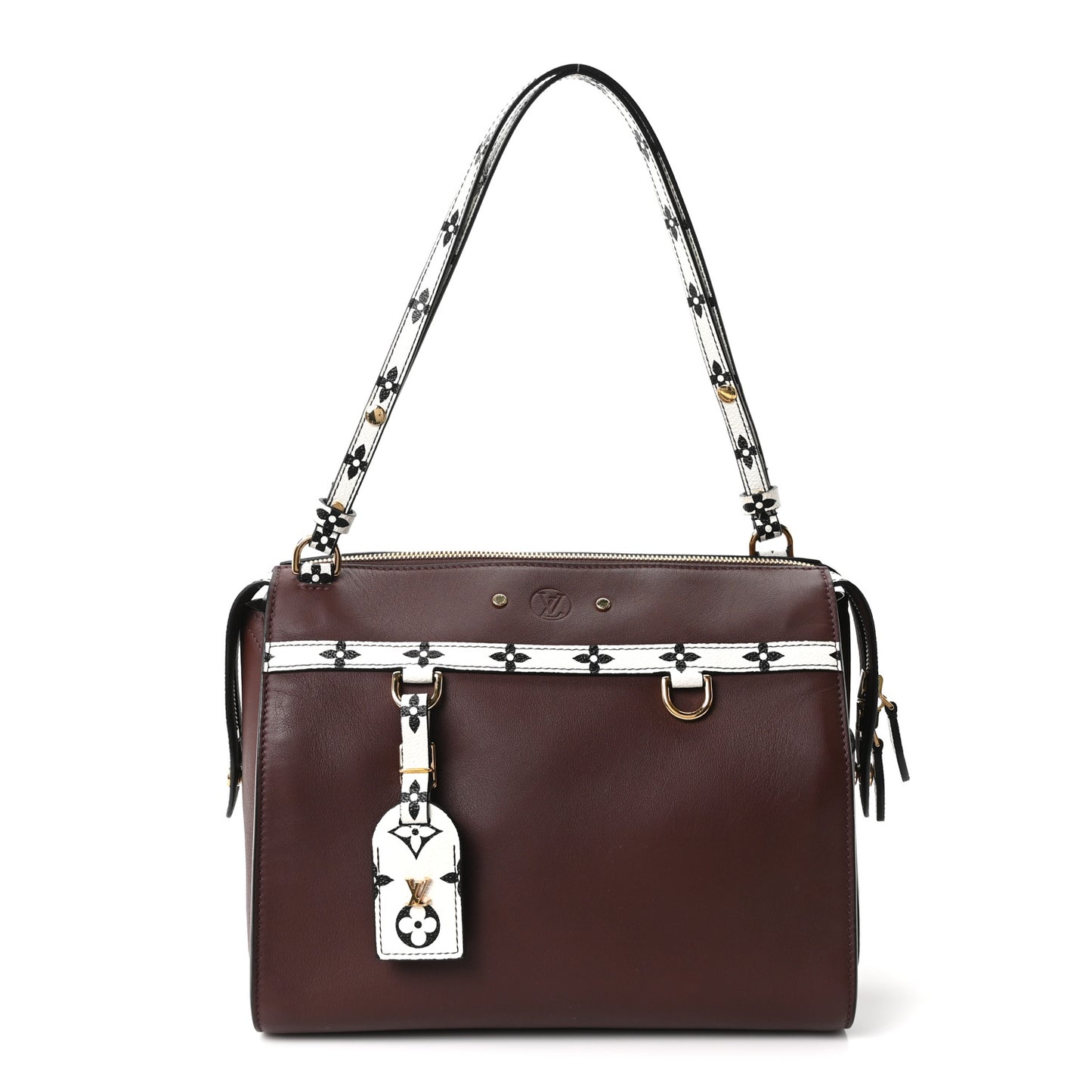 Calfskin Colored Monogram Speedy Amazon Chocolate White