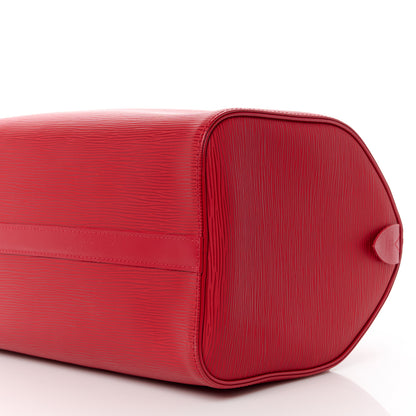 Louis Vuitton Epi Speedy 30 Castillan Red 11 of 12