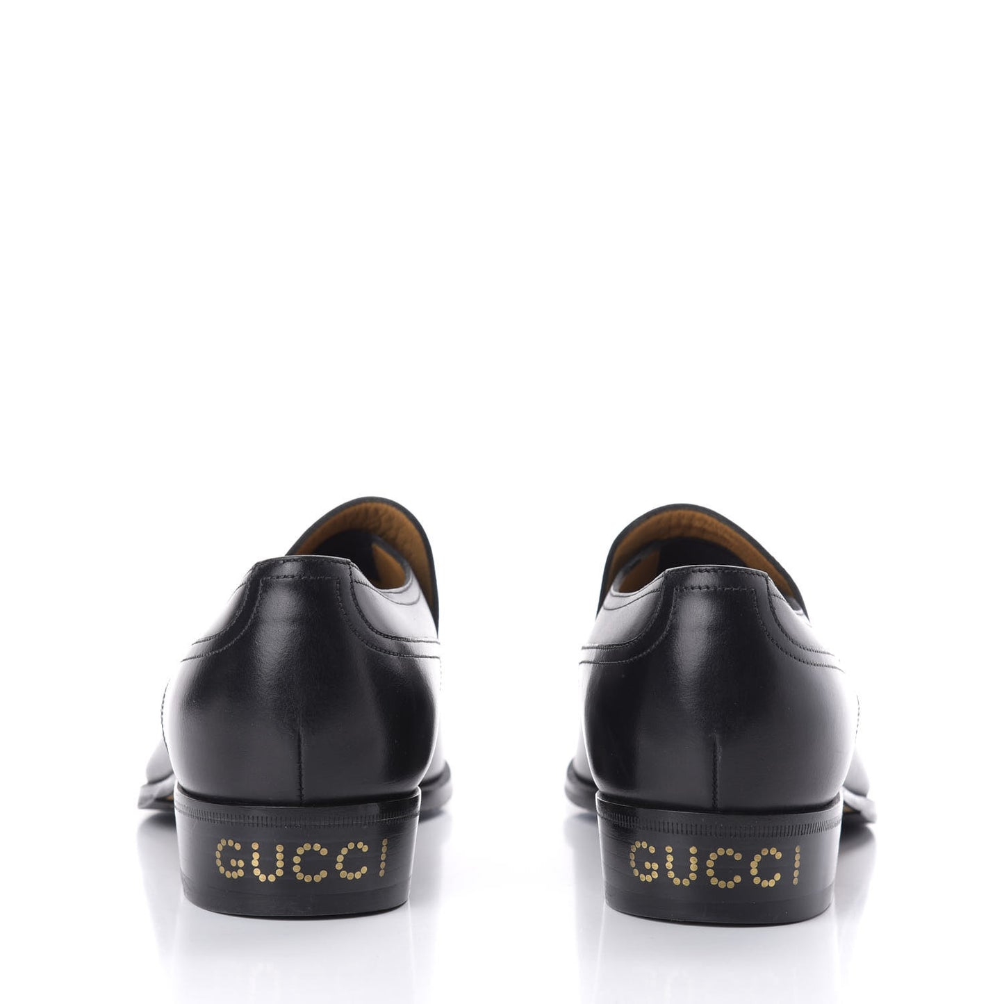Calfskin Mens Classic Logo Loafers 7 Black