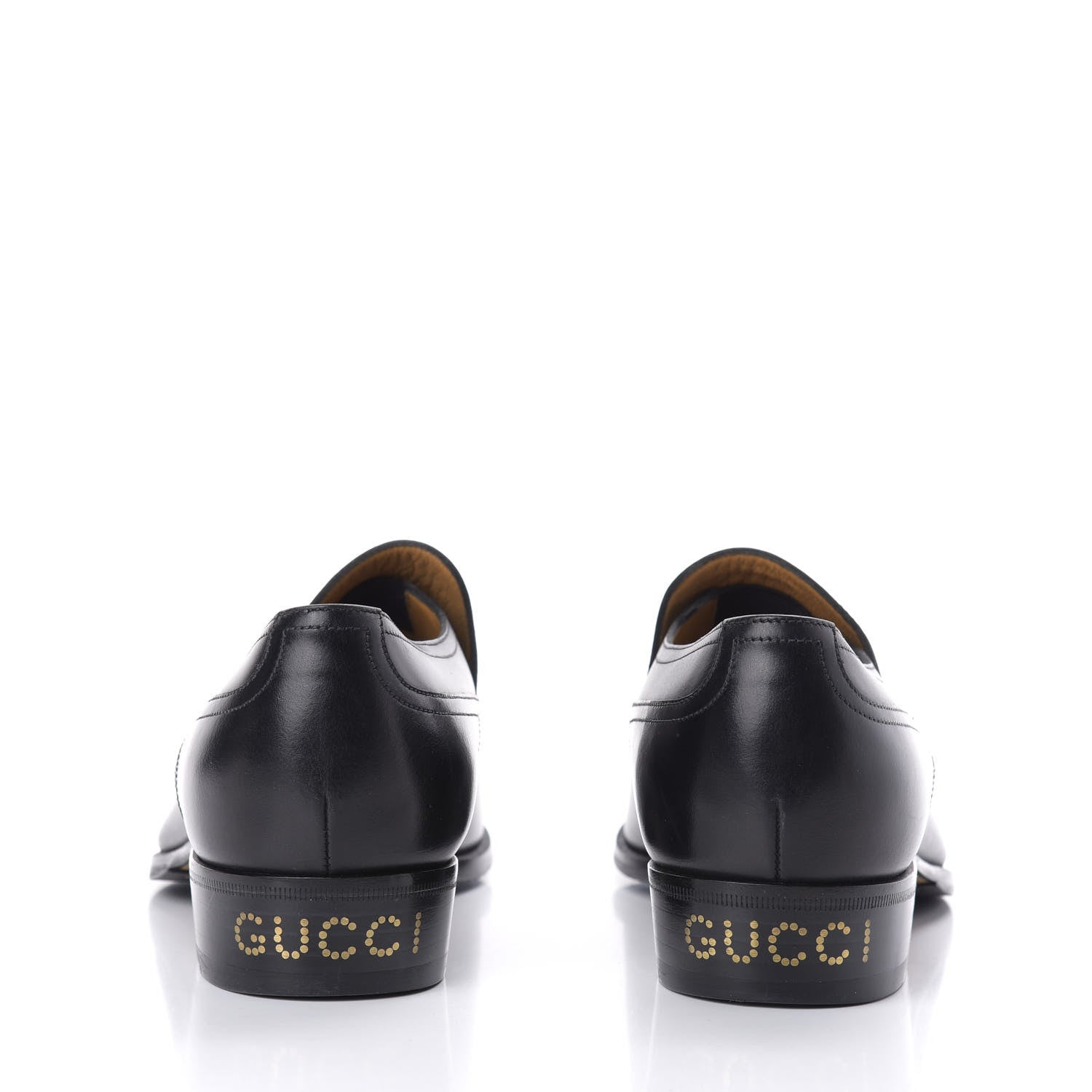 Gucci Calfskin Mens Classic Logo Loafers 7 Black 5 of 9