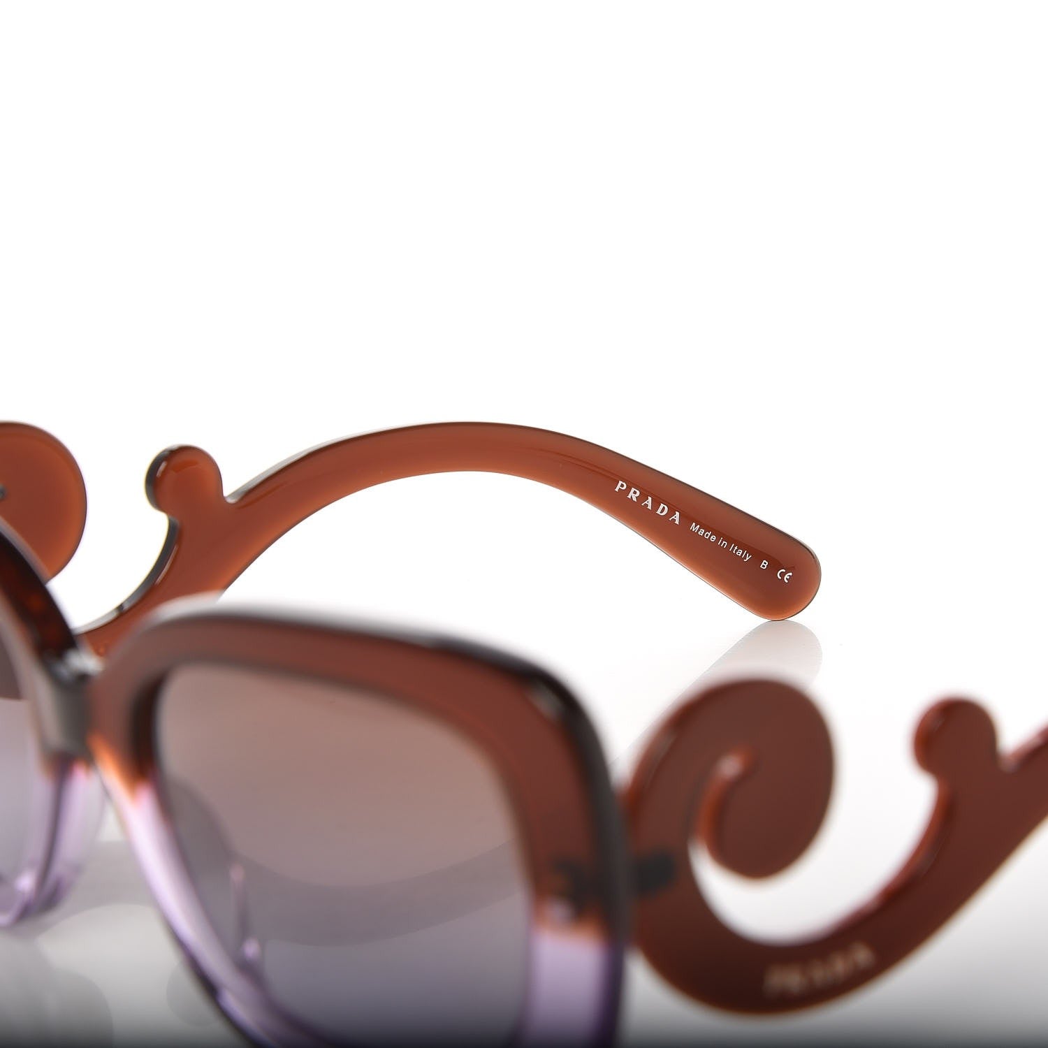 Prada Baroque Sunglasses SPR 270 Violet Brown 5 of 6