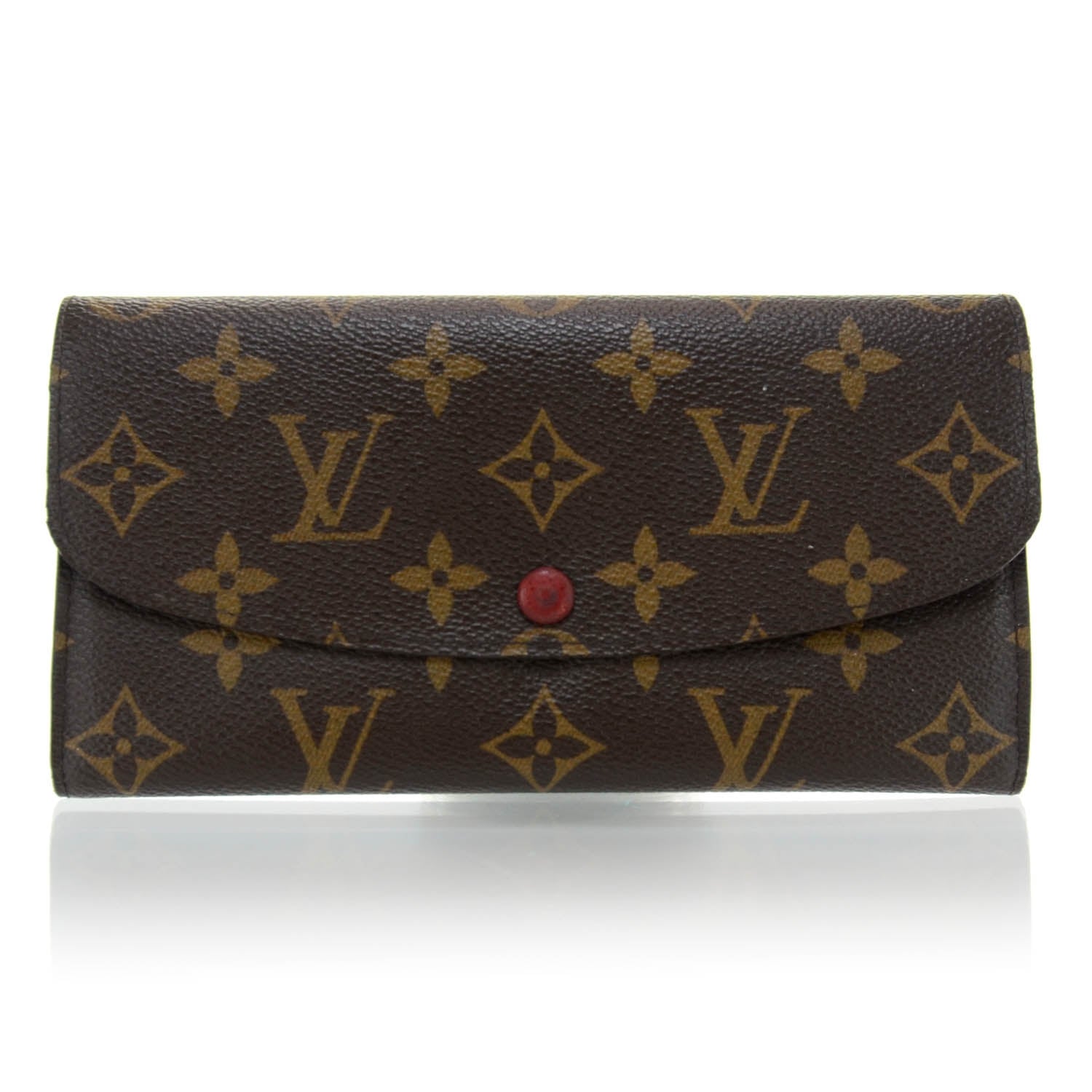 Louis Vuitton Monogram Emilie Wallet Red 1 of 6