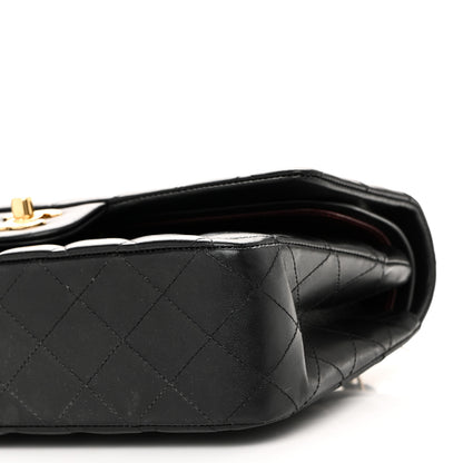 Chanel Lambskin Quilted Medium Double Flap Black 10 of 11