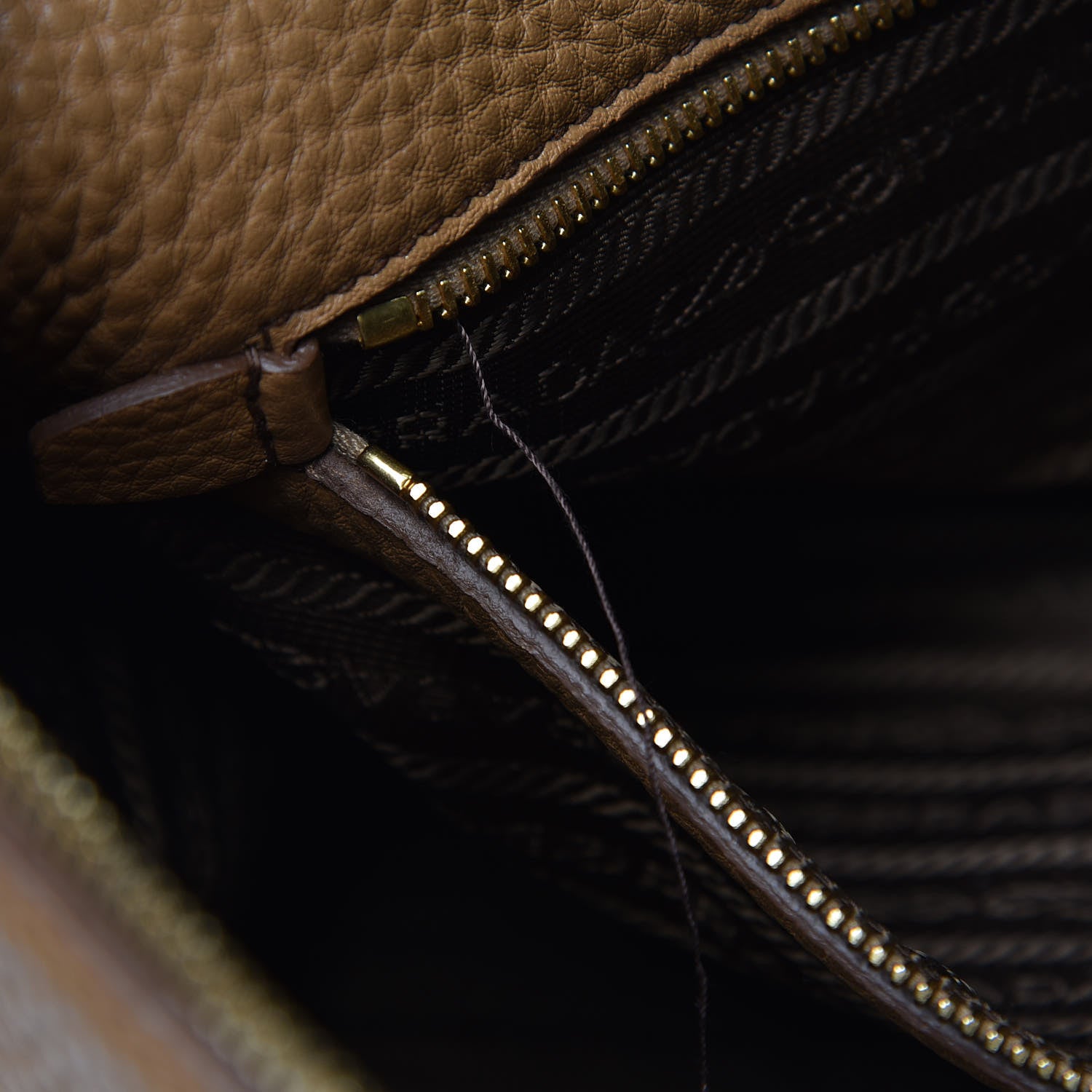 Prada Vitello Daino Pocket Tote Caramel 11 of 16