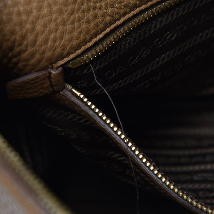 Prada Vitello Daino Pocket Tote Caramel 11 of 16