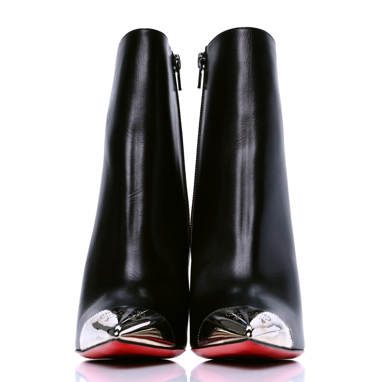 Calfskin Calamijane Booty 100 Ankle Boots 37 Black