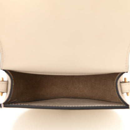 Chloe Calfskin Suede Small Nile Bracelet Bag Off White 4 of 7