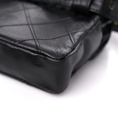 Chanel Calfskin Quilted Flap Waist Belt Bag Black 12 of 14