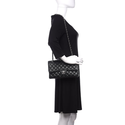 Chanel Caviar Quilted Medium Double Flap Black 3 of 12