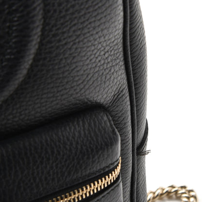 Gucci Pebbled Calfskin Soho Chain Backpack Black 9 of 9