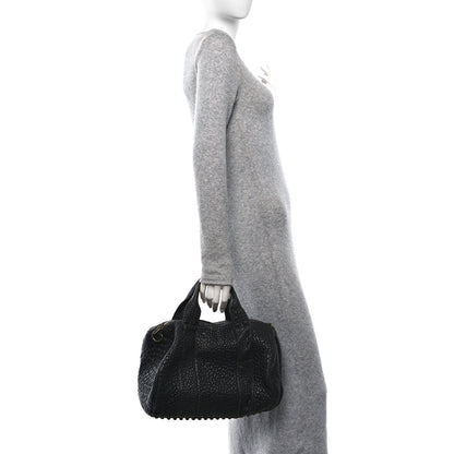 Alexander Wang Pebbled Lambskin Rocco Black Antique Brass Hardware 2 of 9