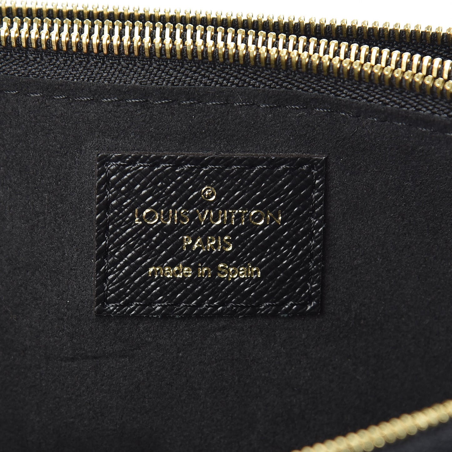 Monogram Giant Jungle Pochette Double Zip Black