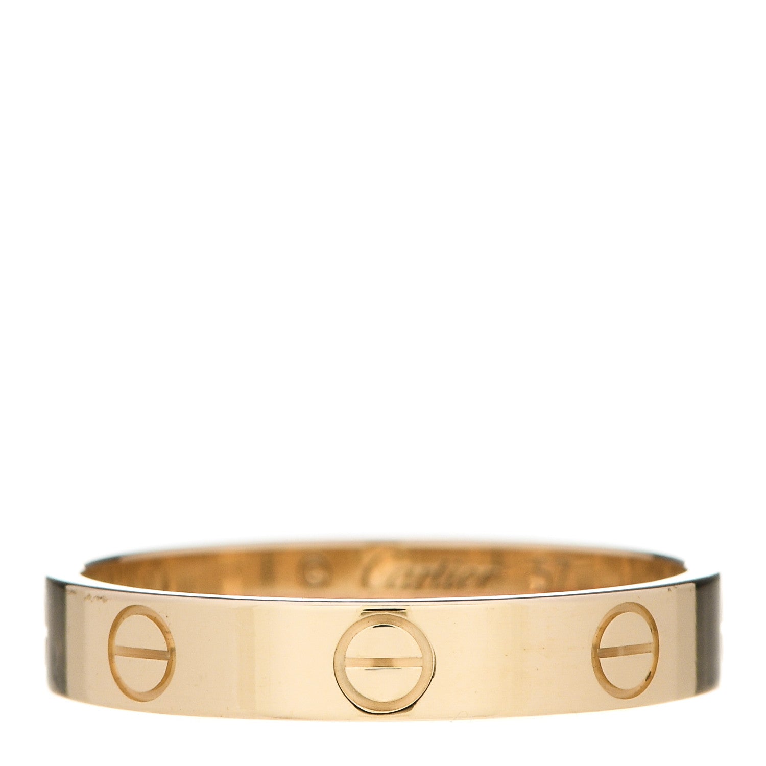 Cartier 18K Yellow Gold 3.5mm LOVE Wedding Band Ring 57 8 1 of 4