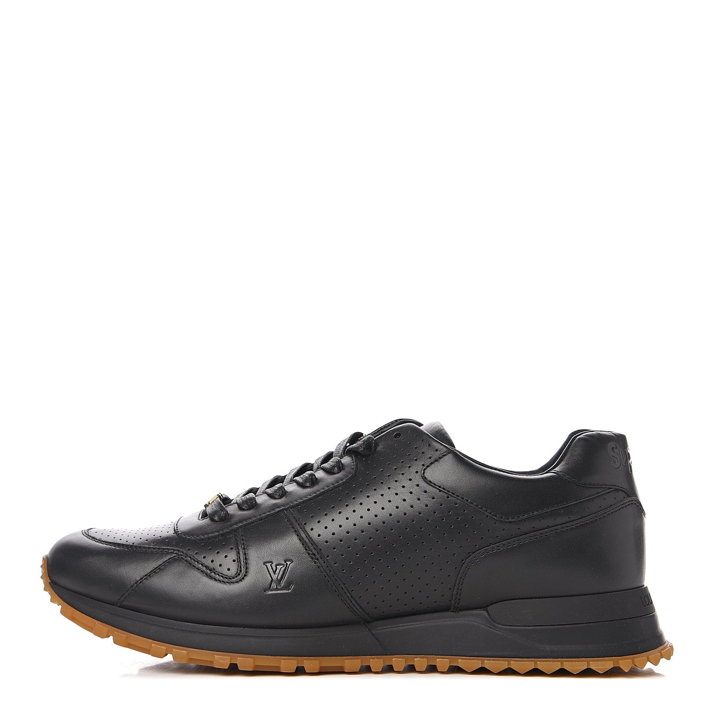 X SUPREME Calfskin Run Away Sneakers 10 Black