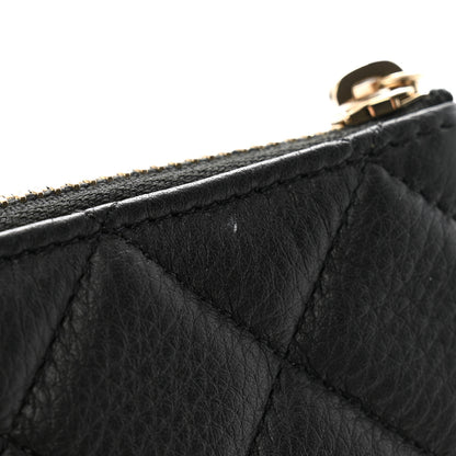 Chanel Grained Calfskin Quilted Large Archi Chic Cosmetic Case Black 9 of 12