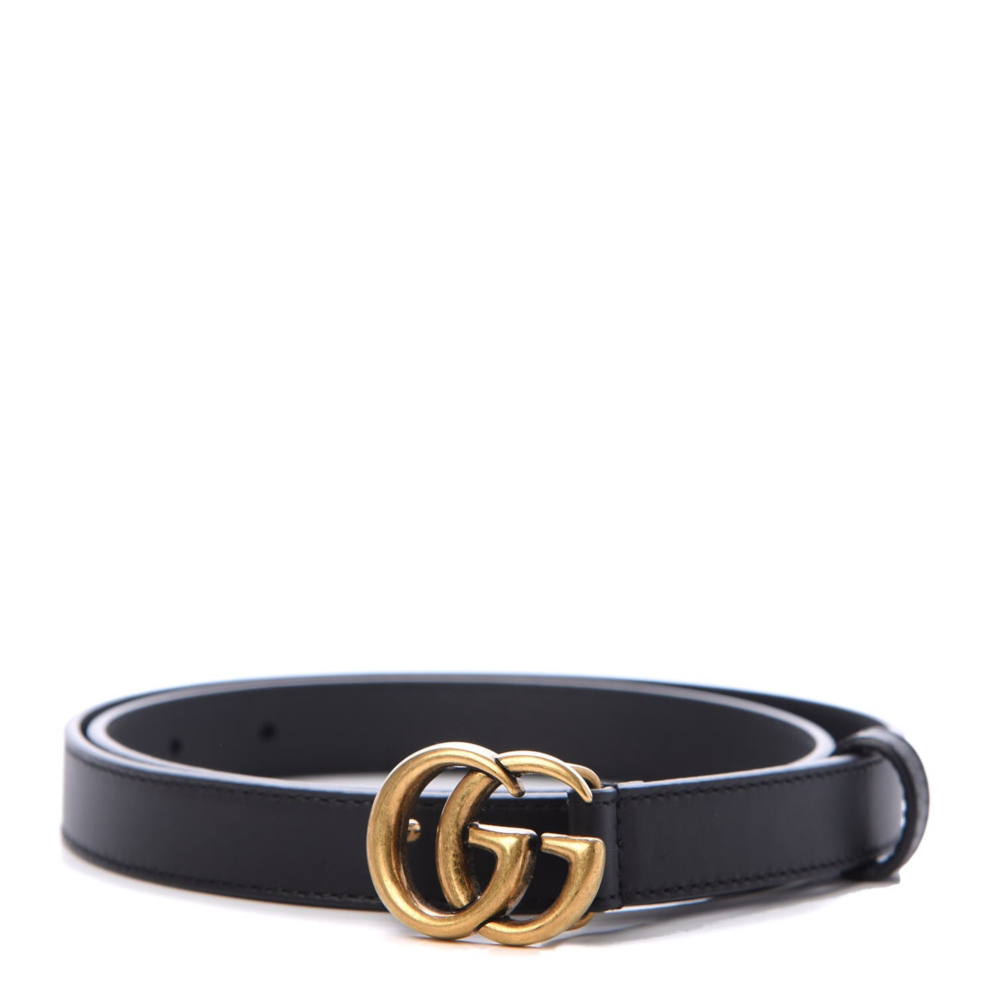 Calfskin Double G 20mm Belt 80 32 Black